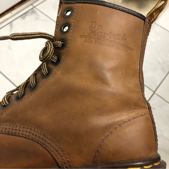 Vintage Dr. Martens Brown Platform Boots - Picture 14 of 16